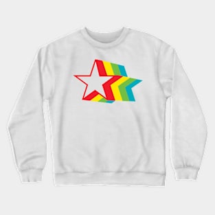 Rainbow Star Crewneck Sweatshirt